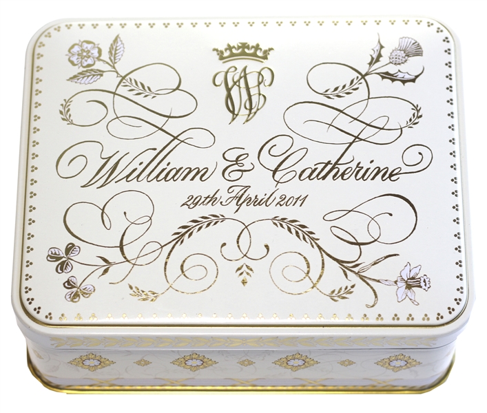Prince William and Princess Kate Wedding Cake Slice -- In Original Presentation Tin